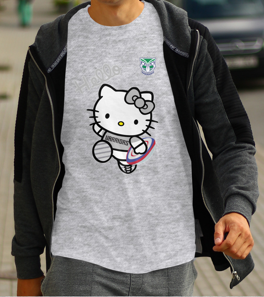 New Zealand Warriors Hello Kitty Rugby T-Shirt
