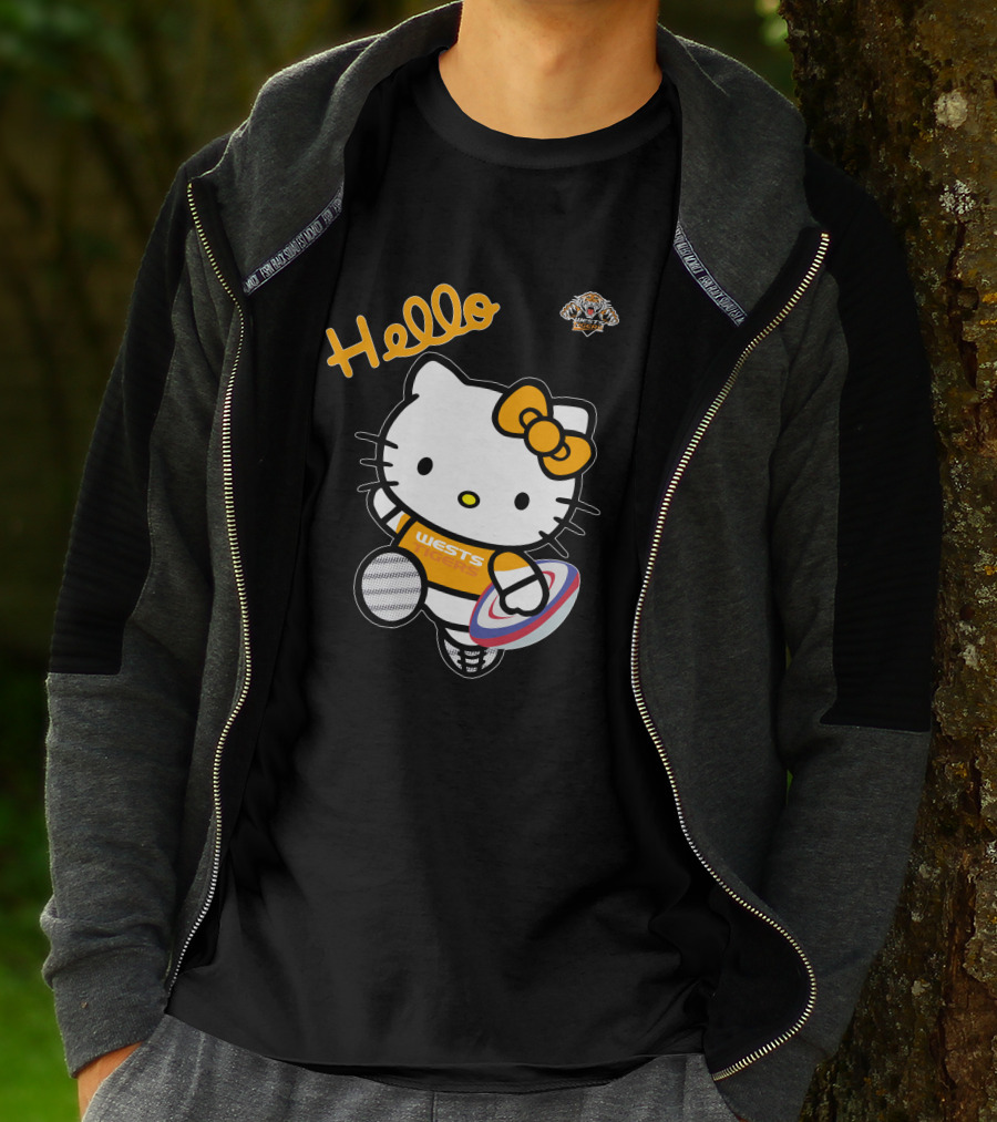 Wests Tigers Hello Kitty Rugby T-Shirt