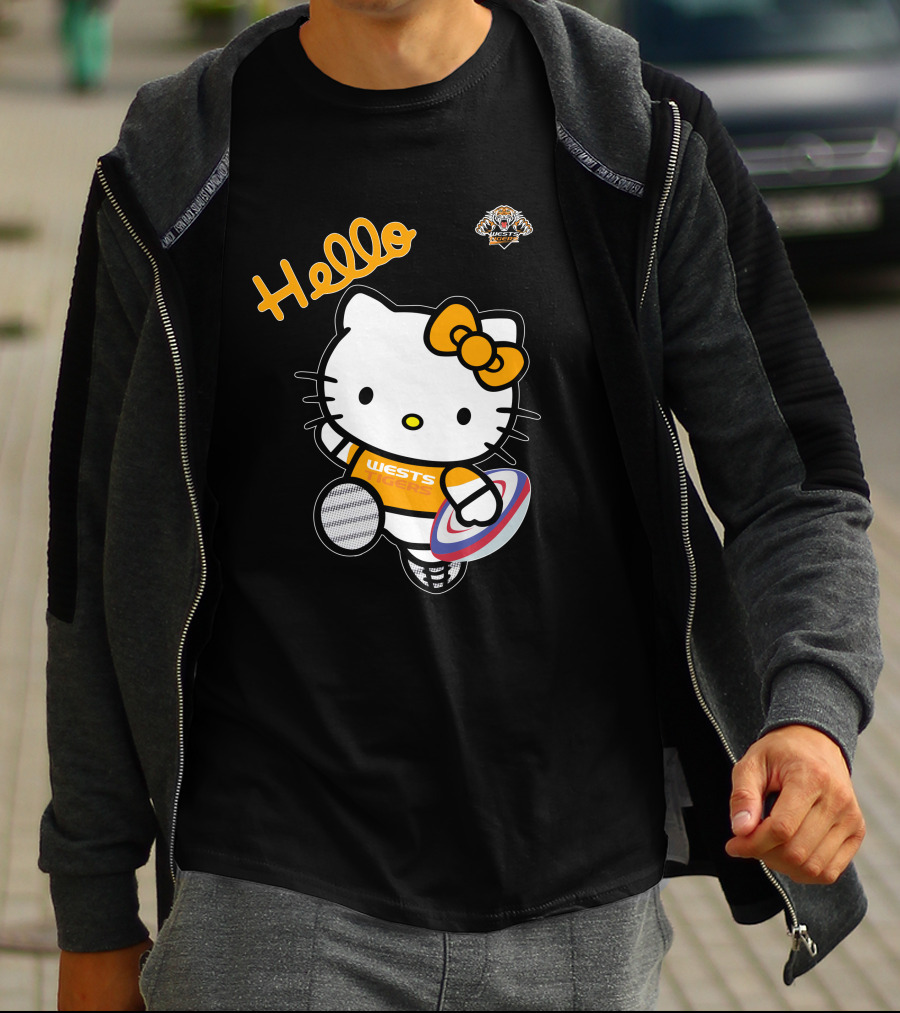 Wests Tigers Hello Kitty Rugby T-Shirt