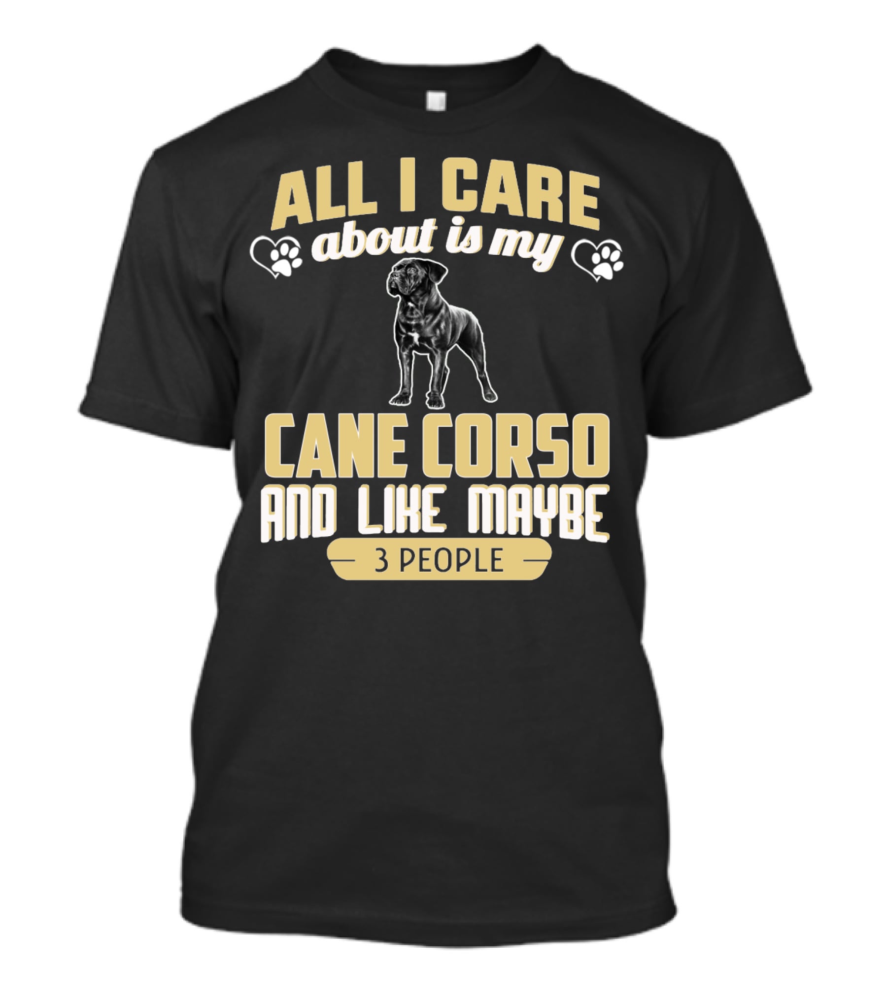 All I Care About Is My Cane Corso And Like Maybe 3 People T-Shirt