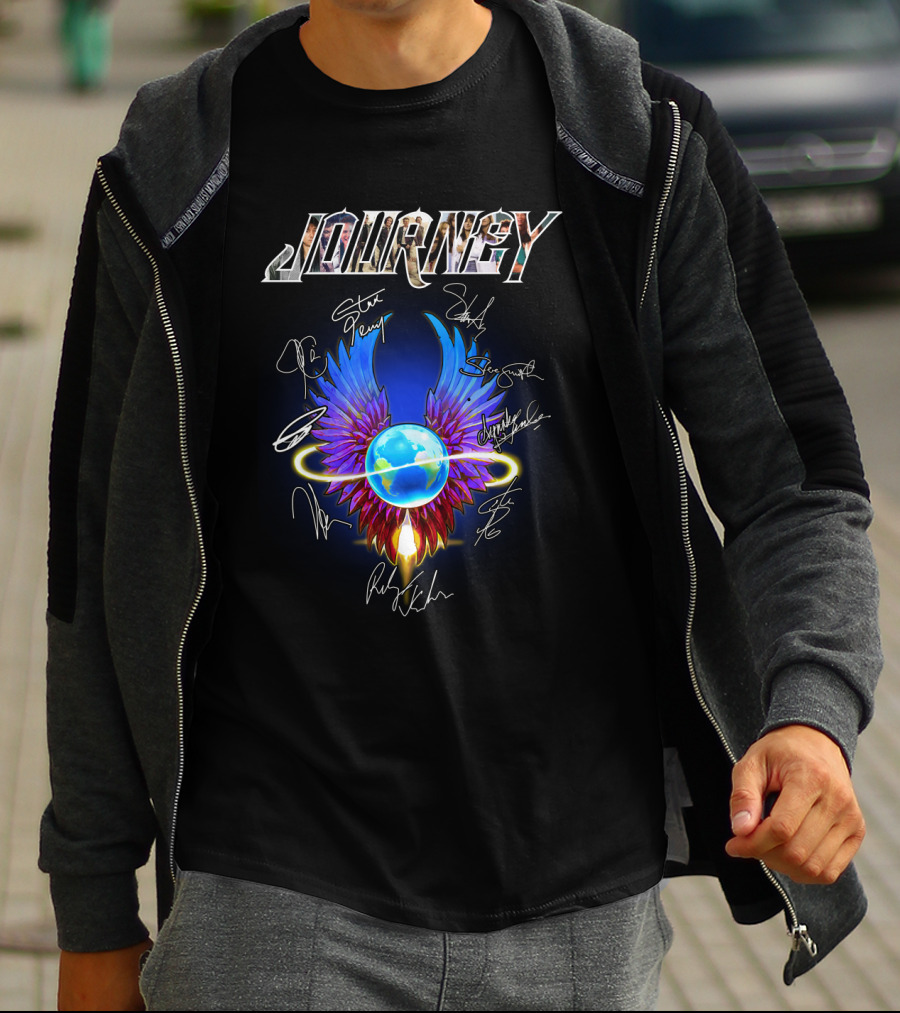 Journey Band Winged Globe T-Shirt