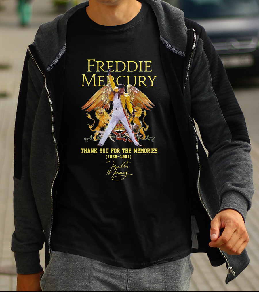 FREDDIE MERCURY THANK YOU FOR THE MEMORIES (1969-1991) T-Shirt