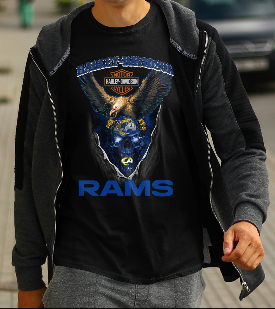 Harley Davidson Los Angeles Rams Hd29Nfl T-Shirt