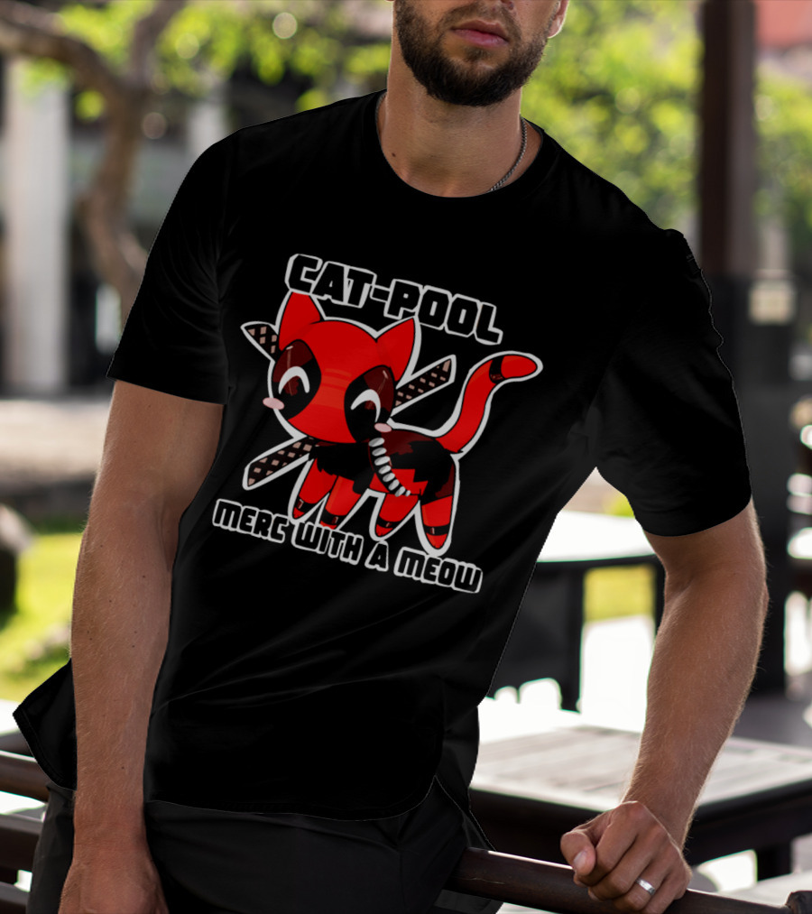 Cat-Pool Merc With A Meow T-Shirt