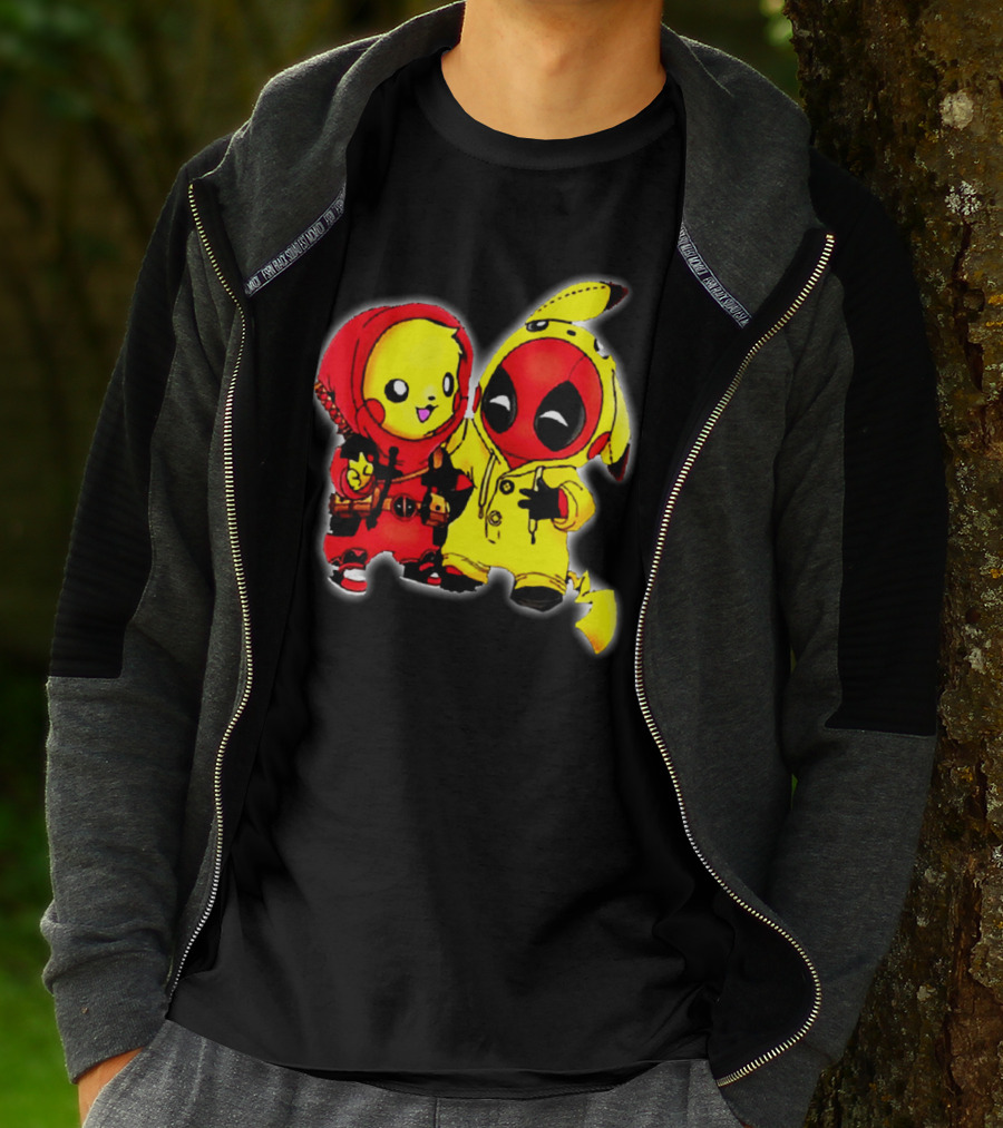 Deadpool Pikachu Mashup Costume Friendship T-Shirt