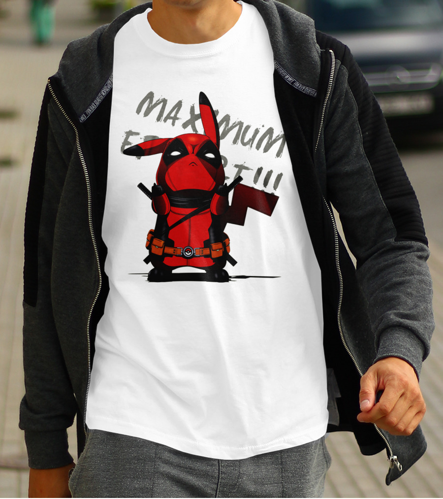 Pikachu Deadpool Maximum Effort T-Shirt
