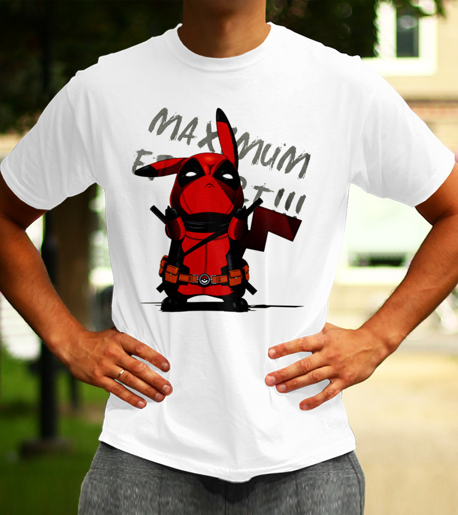 Pikachu Deadpool Maximum Effort T-Shirt