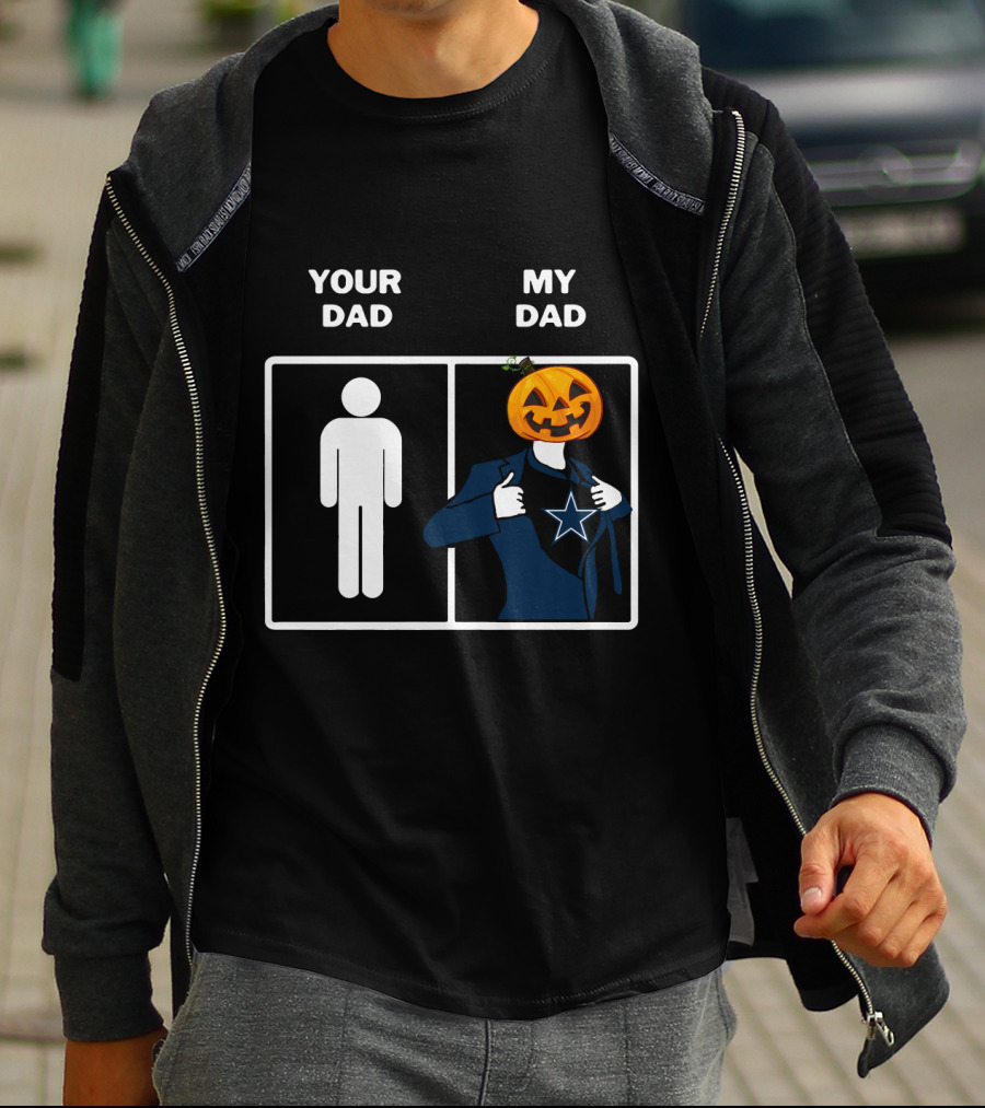 Your Dad My Dad Dallas Halloween Pumpkin Star T-Shirt
