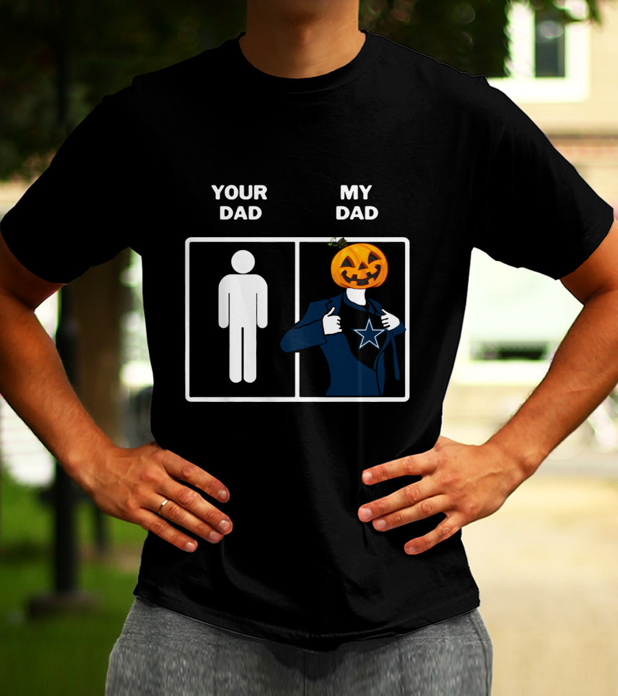Your Dad My Dad Dallas Halloween Pumpkin Star T-Shirt