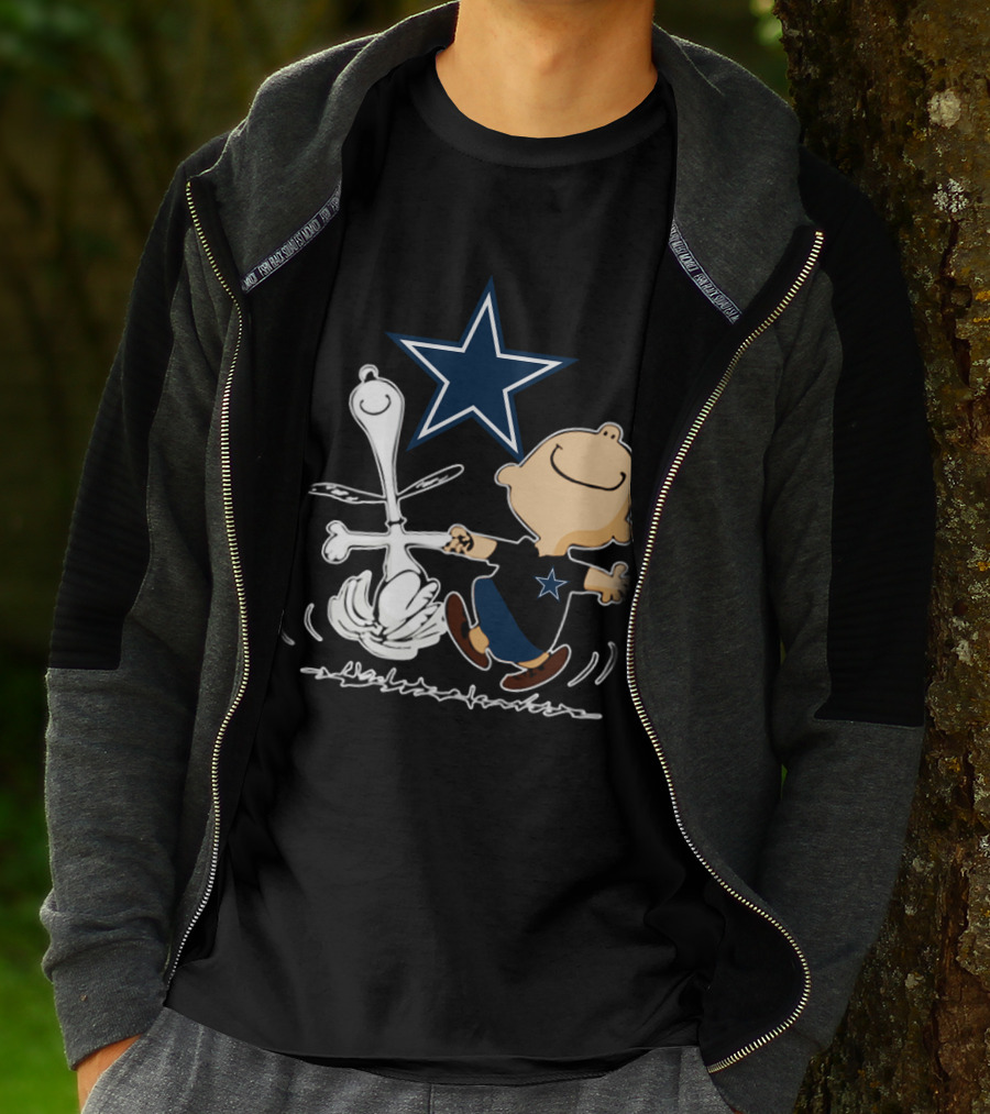 Dallas Cowboys Snoopy And Charlie Brown Dancing With Star T-Shirt