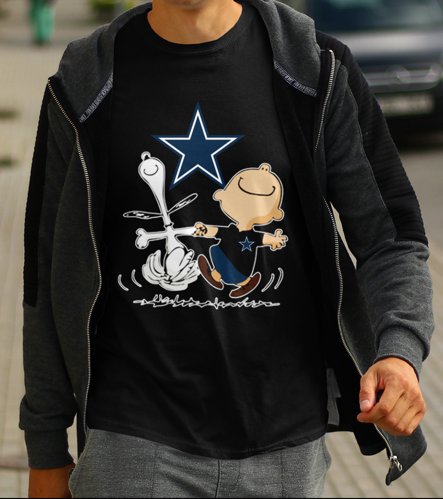 Dallas Cowboys Snoopy And Charlie Brown Dancing With Star T-Shirt