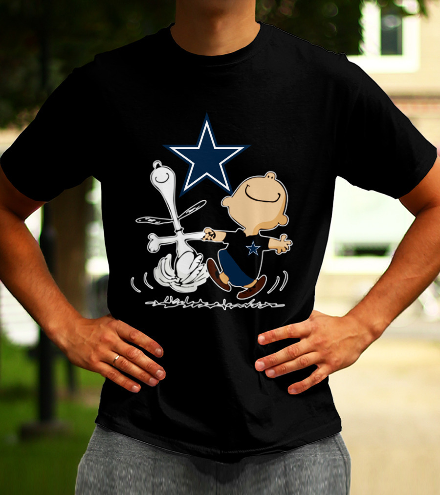 Dallas Cowboys Snoopy And Charlie Brown Dancing With Star T-Shirt