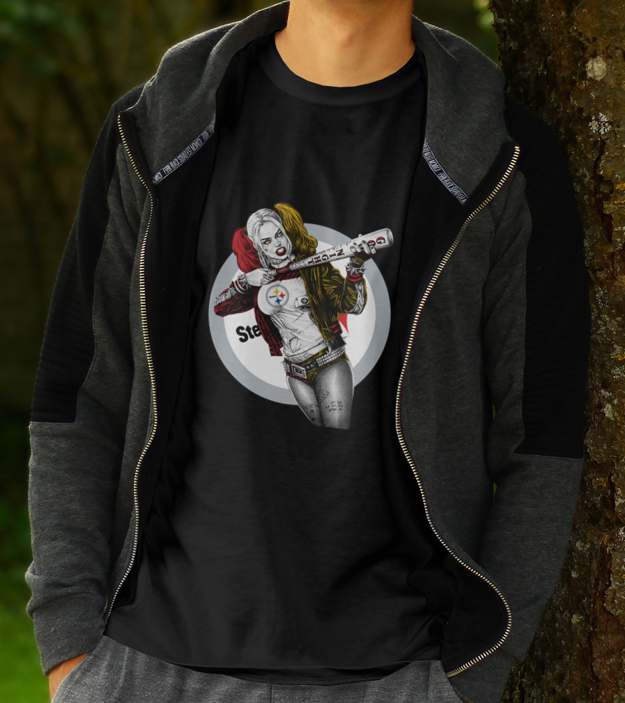 Pittsburgh Steelers Harley Quinn Bat T-Shirt
