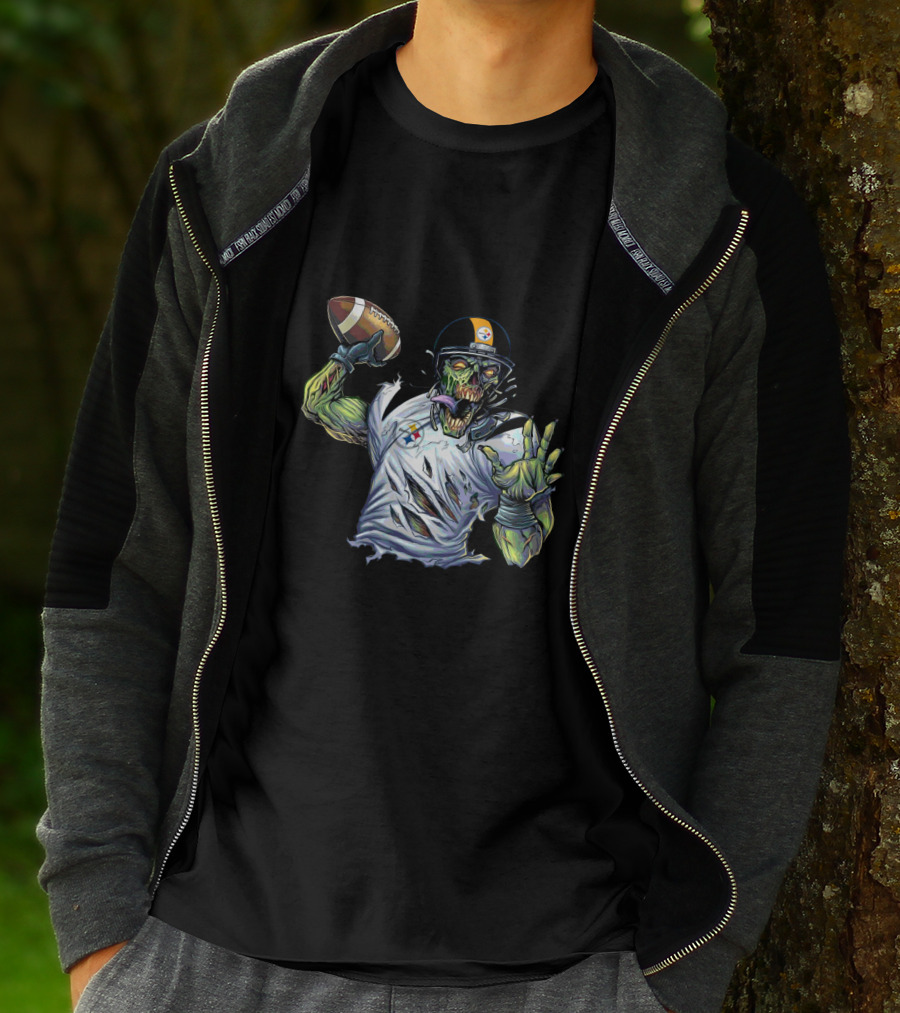 Pittsburgh Steelers Zombie Football Quarterback T-Shirt