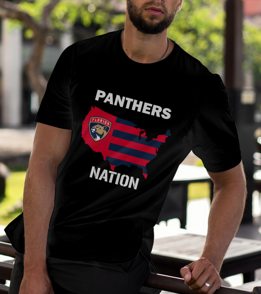 Florida Panthers Nation Map T-Shirt