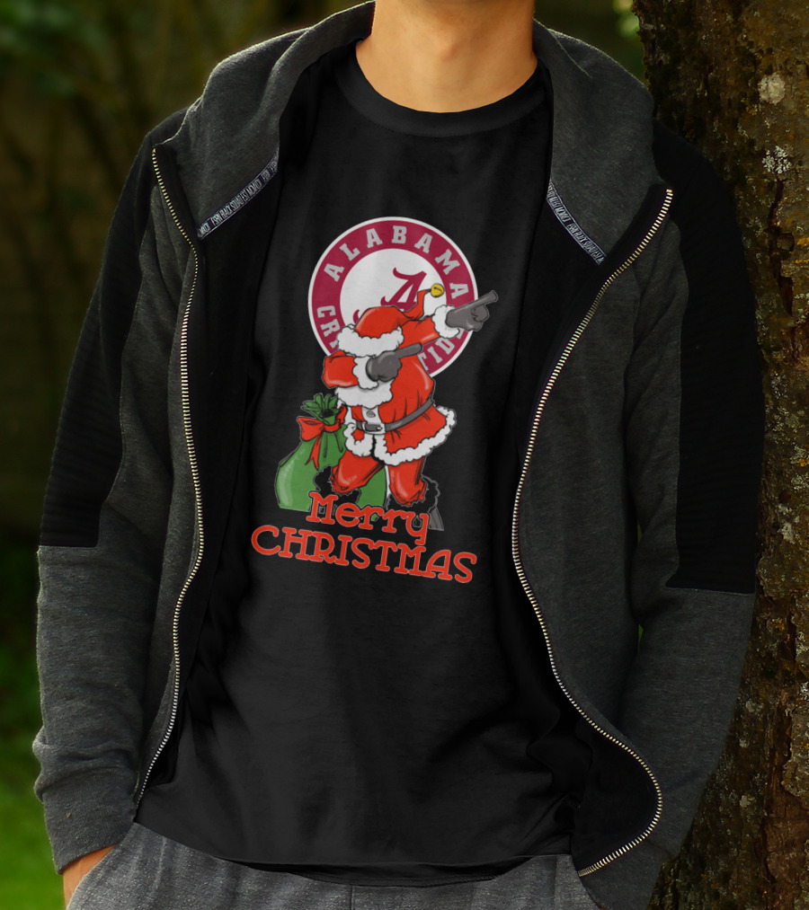 Alabama Crimson Tide Merry Christmas Santa T-Shirt