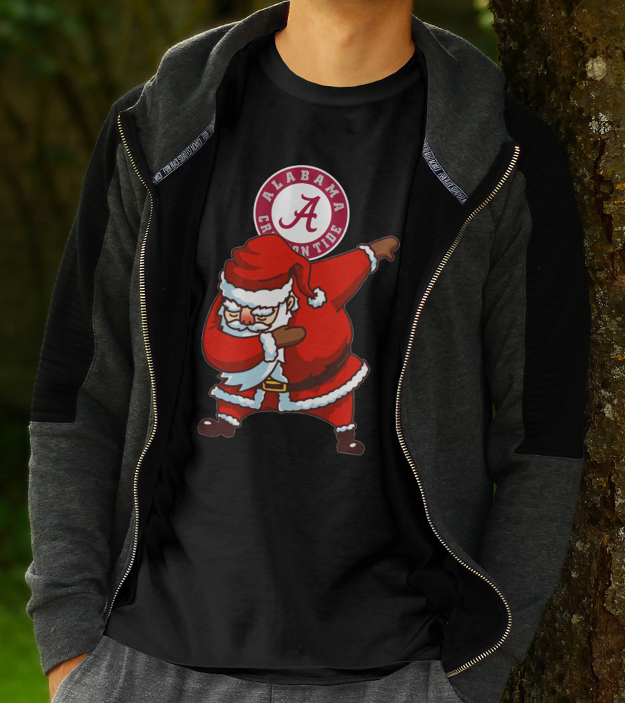 Alabama Crimson Tide Santa Dab T-Shirt