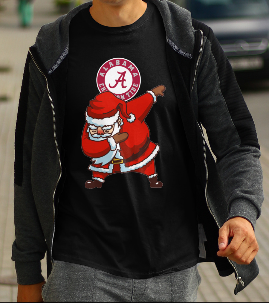Alabama Crimson Tide Santa Dab T-Shirt