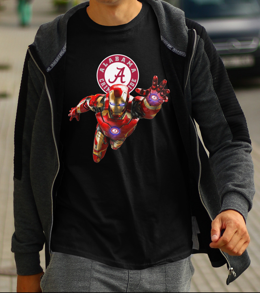 Alabama Crimson Tide Iron Man Crossover T-Shirt