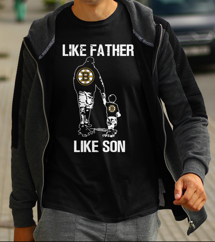 Like Father Like Son Boston Bruins T-Shirt