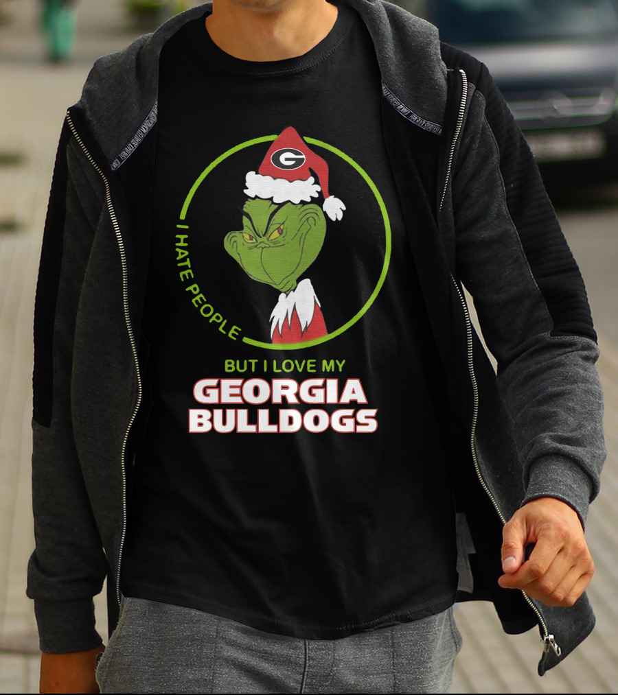 I Hate People But I Love My Georgia Bulldogs T-Shirt