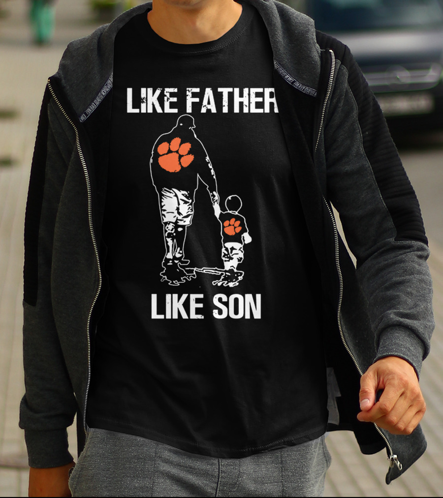 Like Father Like Son Clemson Tigers Football T-Shirt