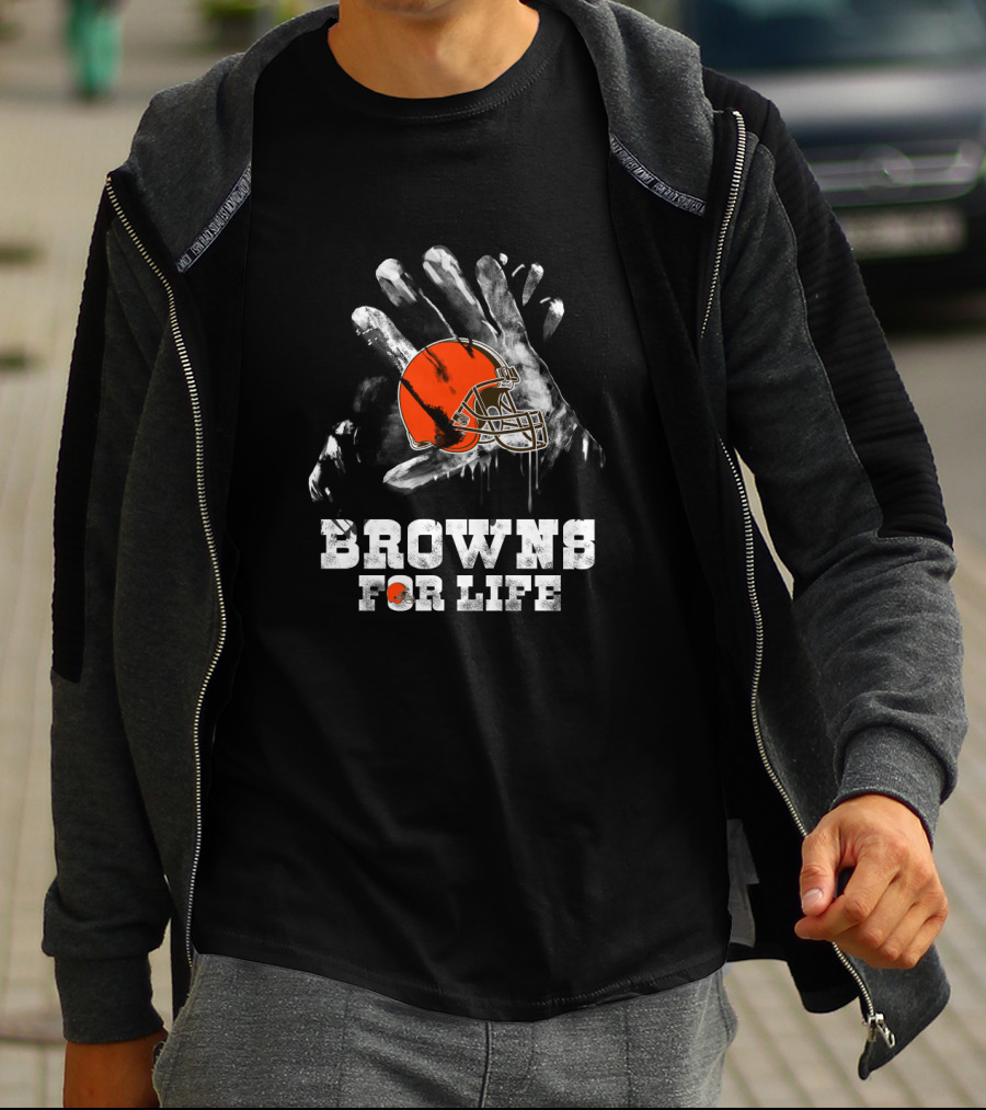 Cleveland Browns For Life Helmet T-Shirt