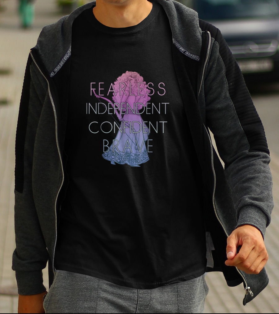 Fearless Independent Confident Brave Disney Films T-Shirt