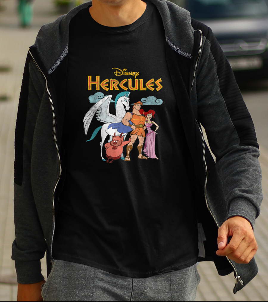 Disney Hercules Characters Pegasus Megara Phil T-Shirt