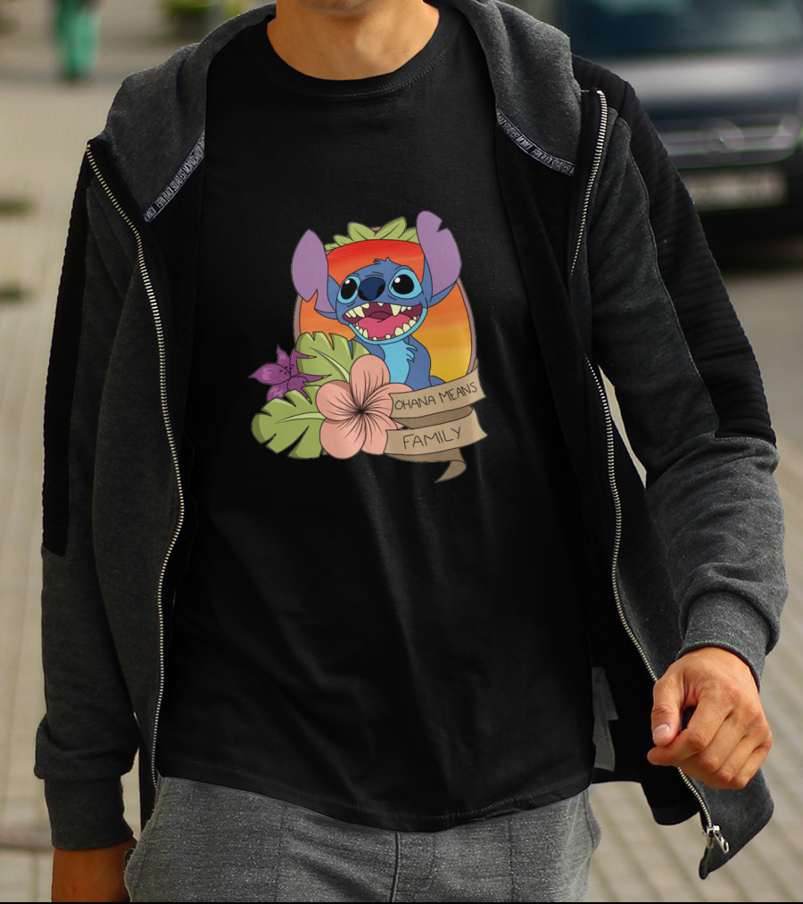 Ohana Means Family Disney Films Stitch T-Shirt