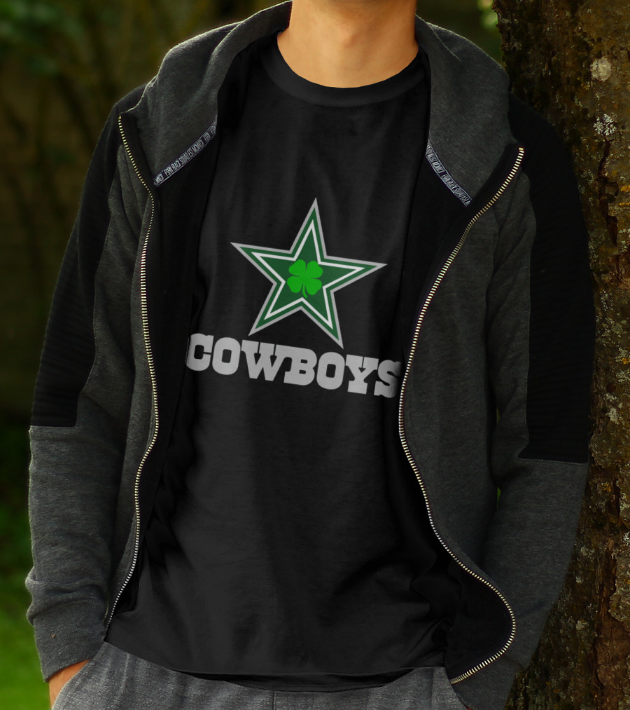 Cowboys Green Star Clover T-Shirt