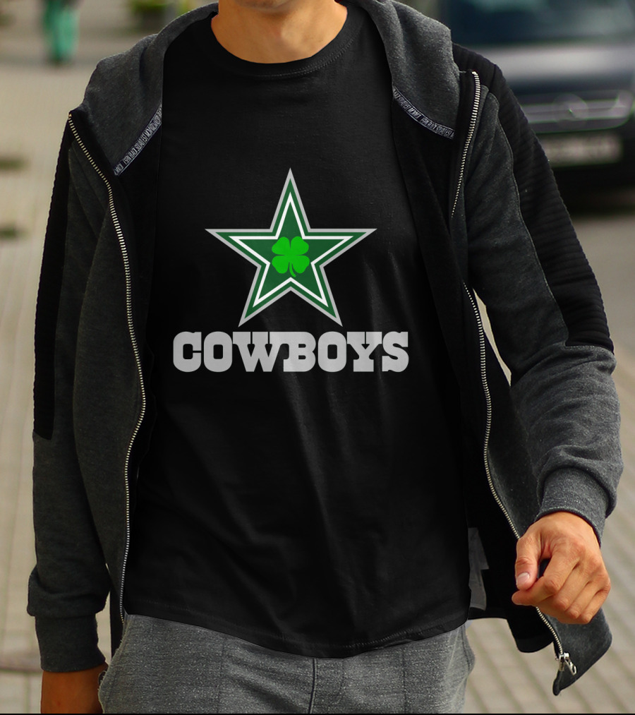 Cowboys Green Star Clover T-Shirt