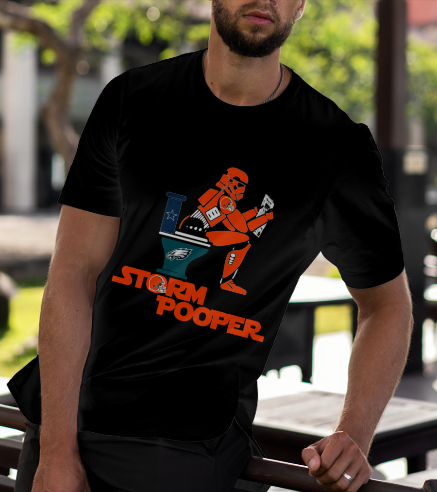 Storm Pooper Cleveland Browns Philadelphia Eagles Dallas Cowboys Legends T-Shirt