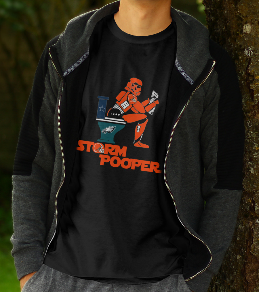 Storm Pooper Cleveland Browns Philadelphia Eagles Dallas Cowboys Legends T-Shirt