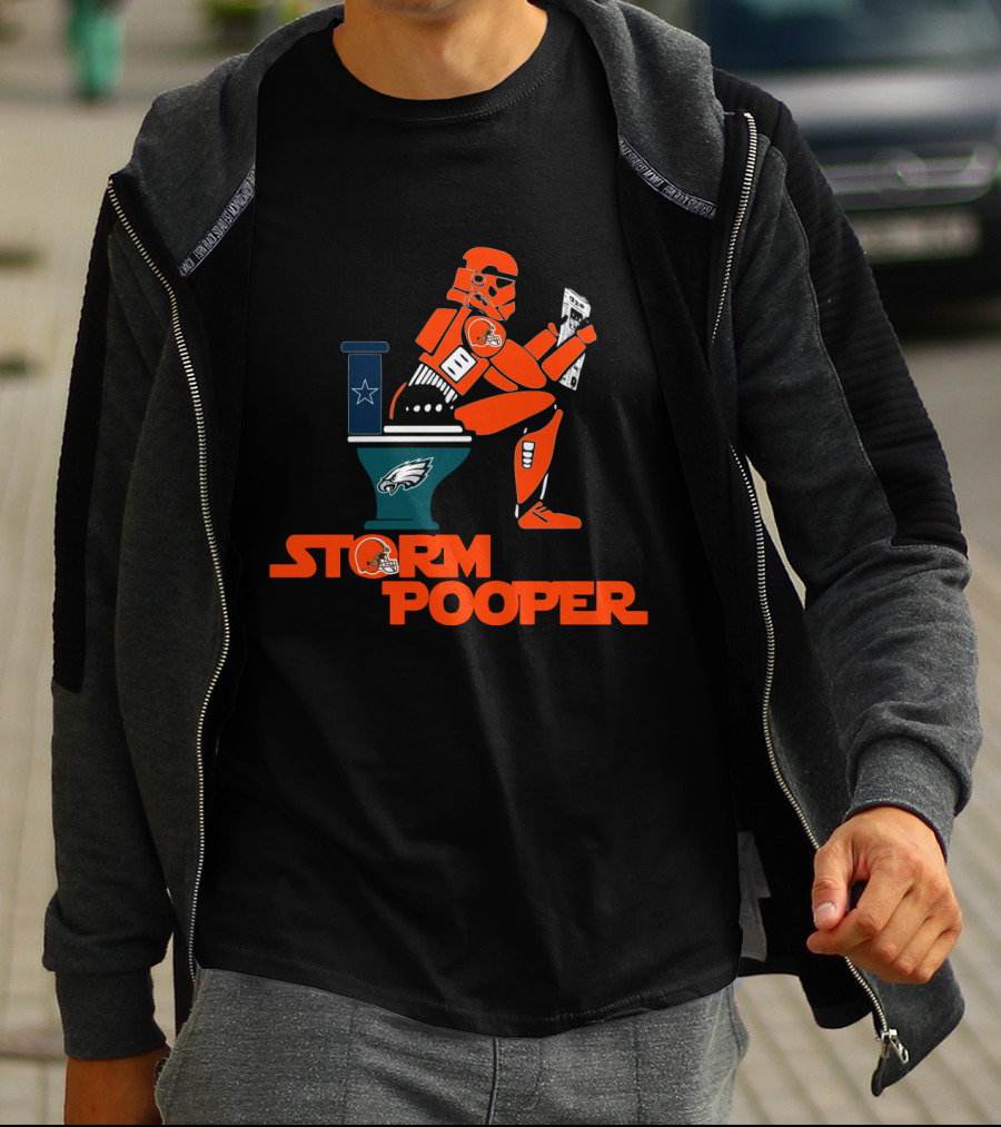 Storm Pooper Cleveland Browns Philadelphia Eagles Dallas Cowboys Legends T-Shirt