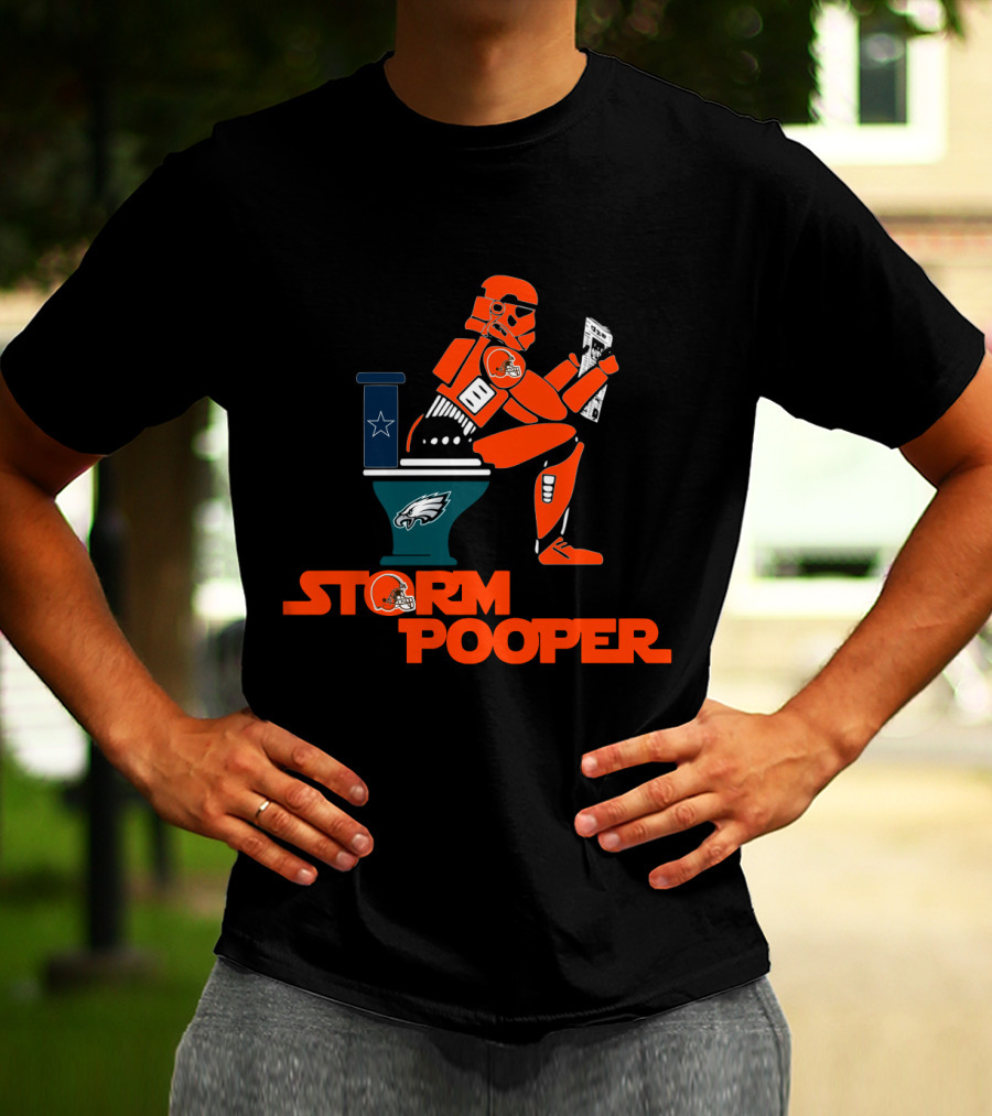 Storm Pooper Cleveland Browns Philadelphia Eagles Dallas Cowboys Legends T-Shirt
