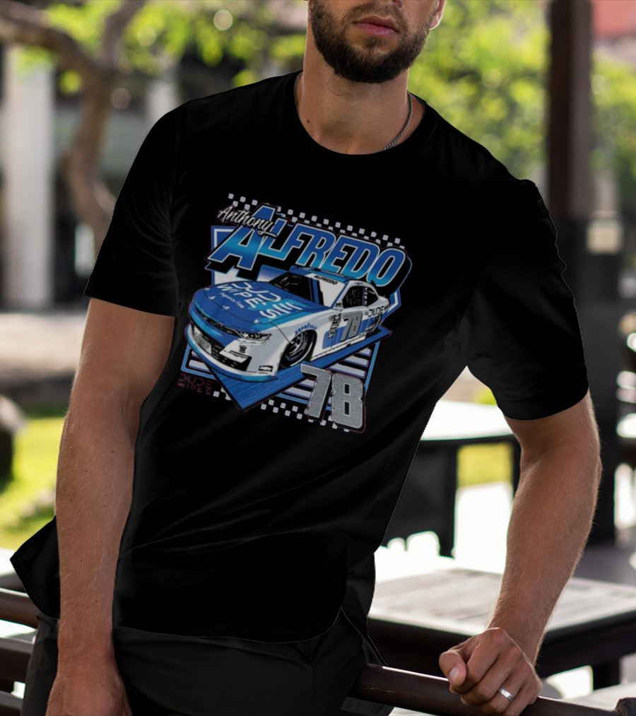 Anthony Alfredo Dude Wipes Car 78 Racing T-Shirt