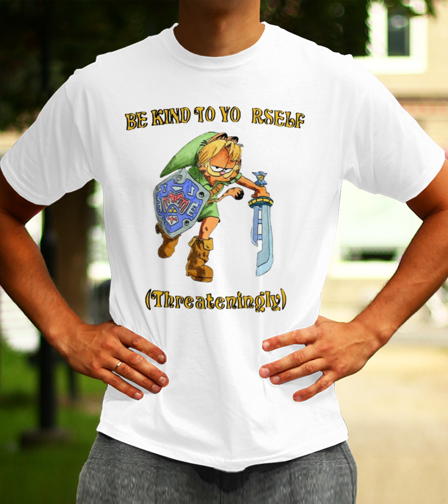 Be Kind To Yourself Threateningly Gamer Crossover T-Shirt