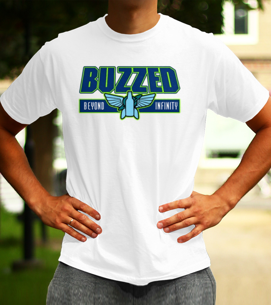 Buzzed Beyond Infinity Bottle With Wings T-Shirt