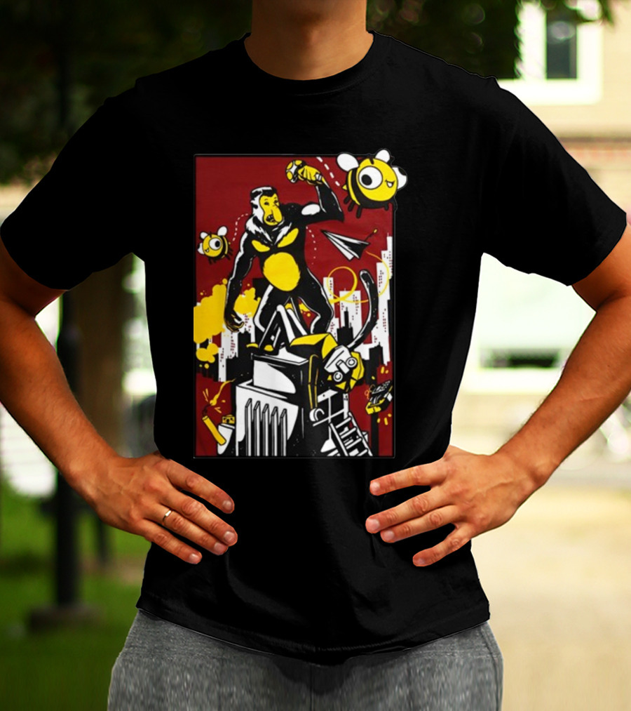 Ttt Duncan X Osie King Kong Parody With Bees And Building T-Shirt