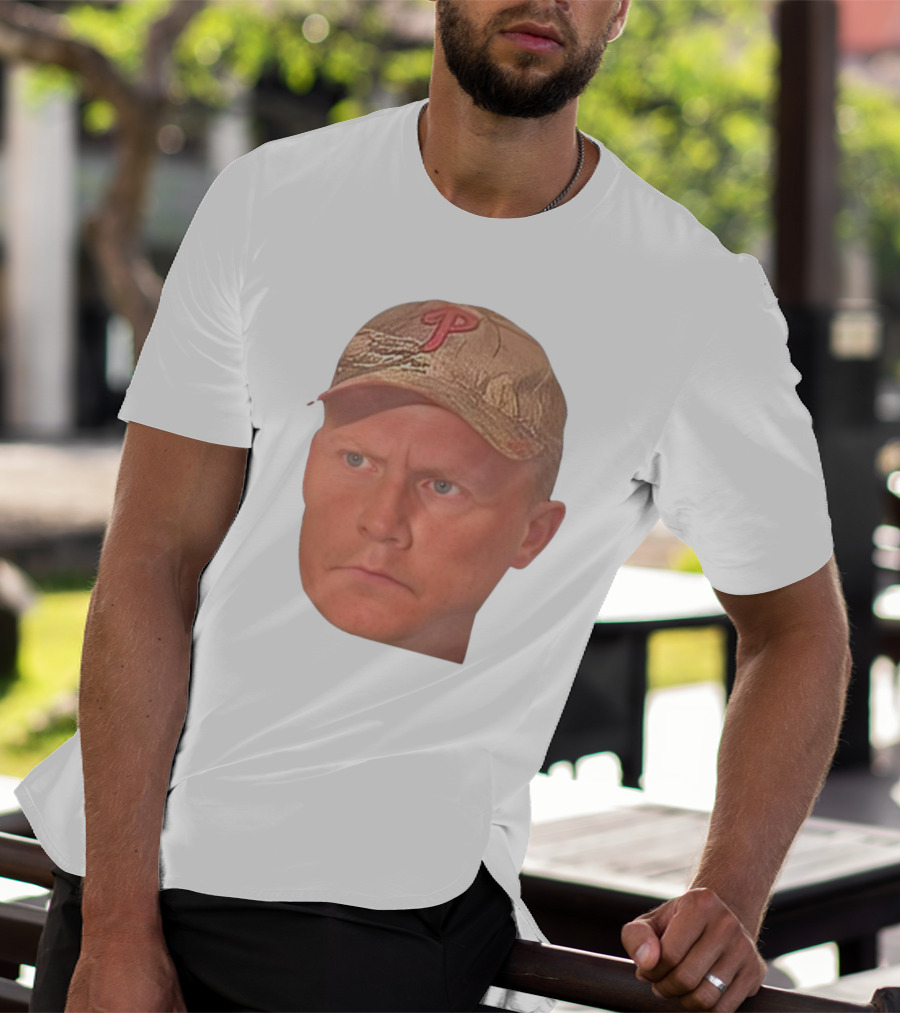 Jordie Jordan Wearing Phillies Cap Jeff Ridgway Psycho Dad Face T-Shirt