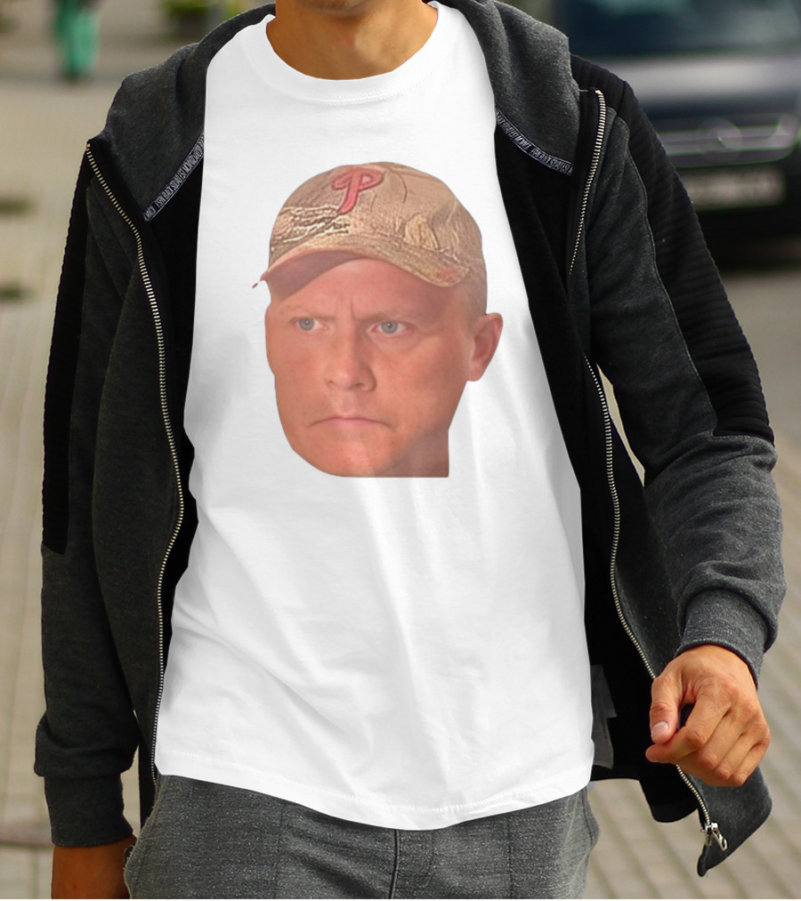 Jordie Jordan Wearing Phillies Cap Jeff Ridgway Psycho Dad Face T-Shirt