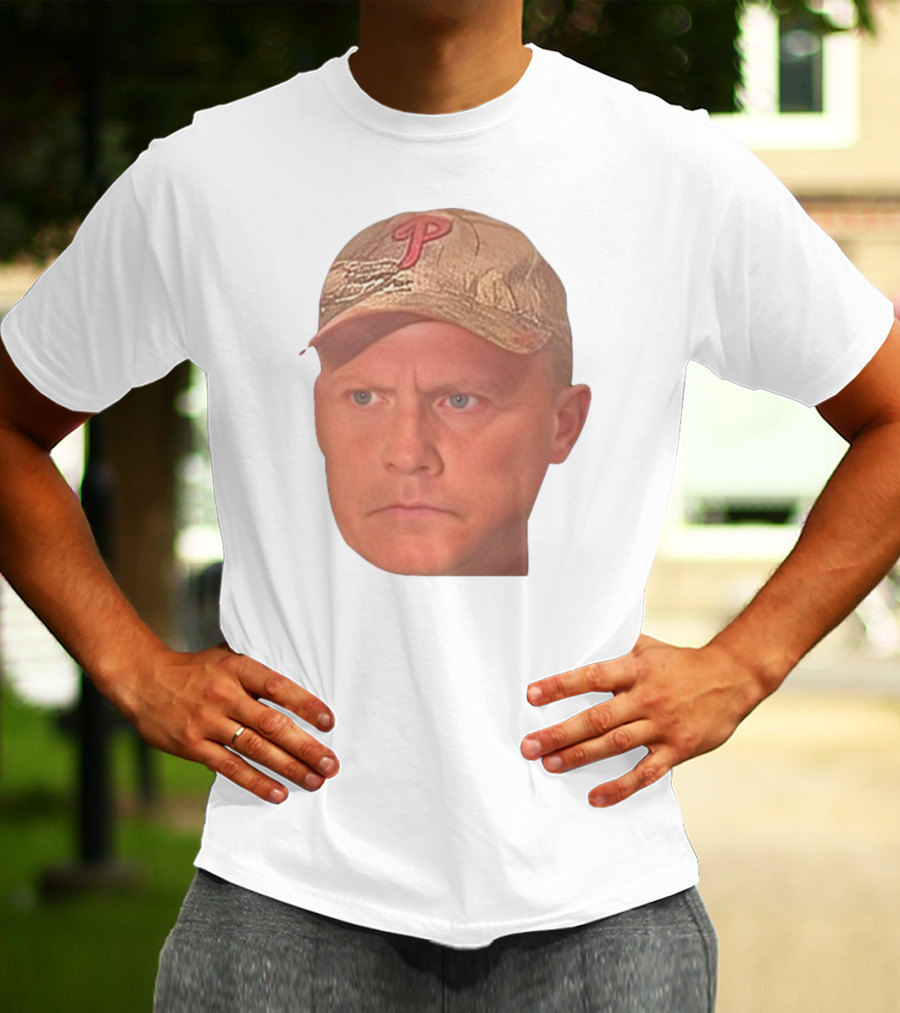 Jordie Jordan Wearing Phillies Cap Jeff Ridgway Psycho Dad Face T-Shirt