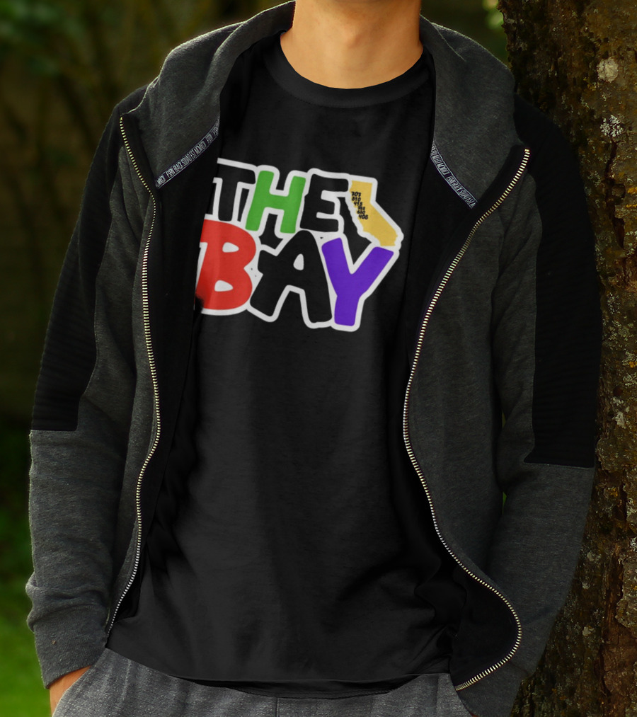 The Bay California Area Codes Colorful T-Shirt