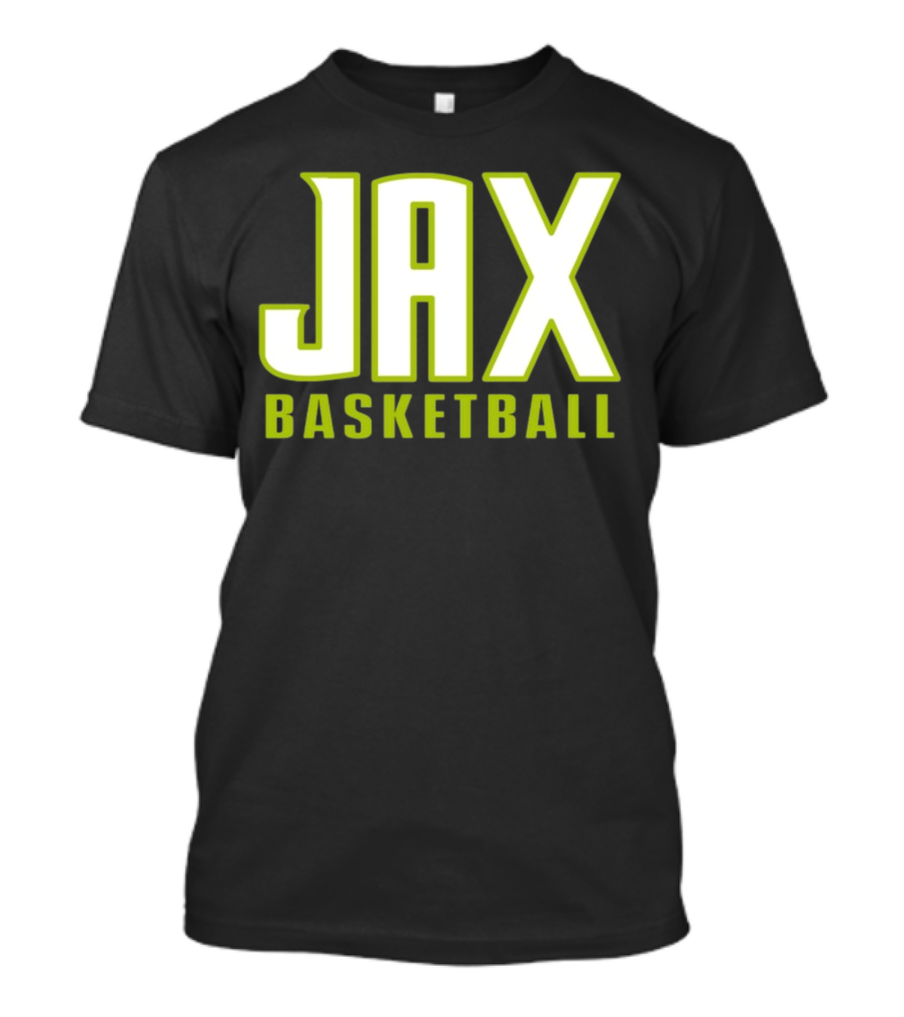 Jax Basketball Bold Neon Typography T-Shirt