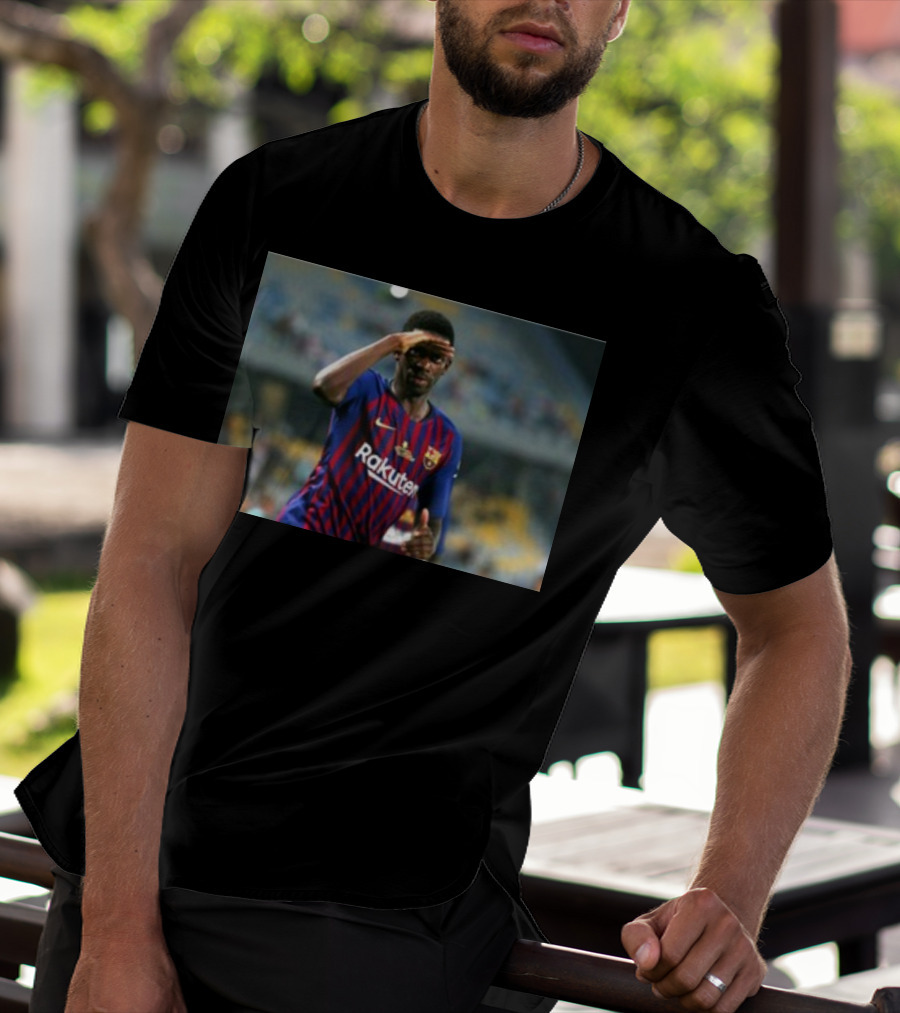 Koundé Dembélé Rakuten FC Barcelona Football Jersey T-Shirt