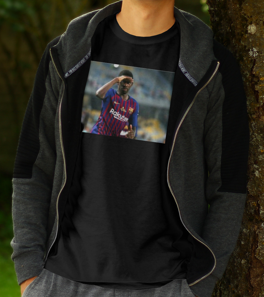 Koundé Dembélé Rakuten FC Barcelona Football Jersey T-Shirt