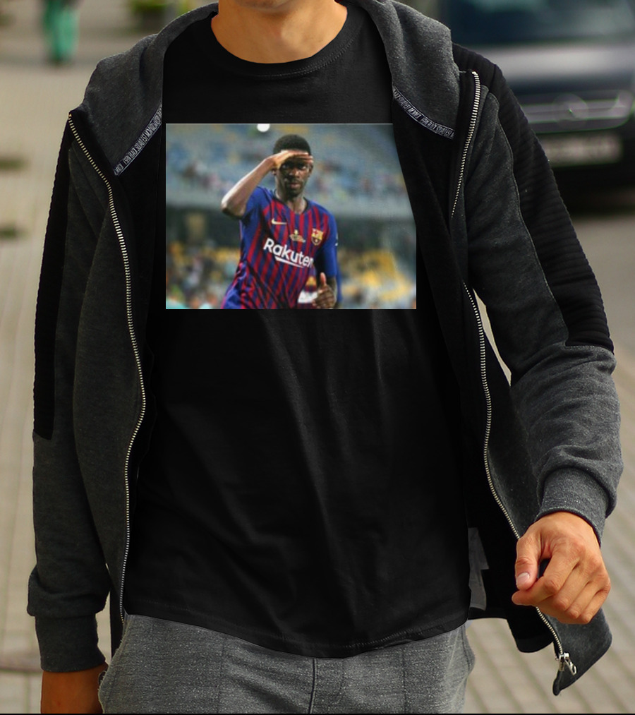 Koundé Dembélé Rakuten FC Barcelona Football Jersey T-Shirt