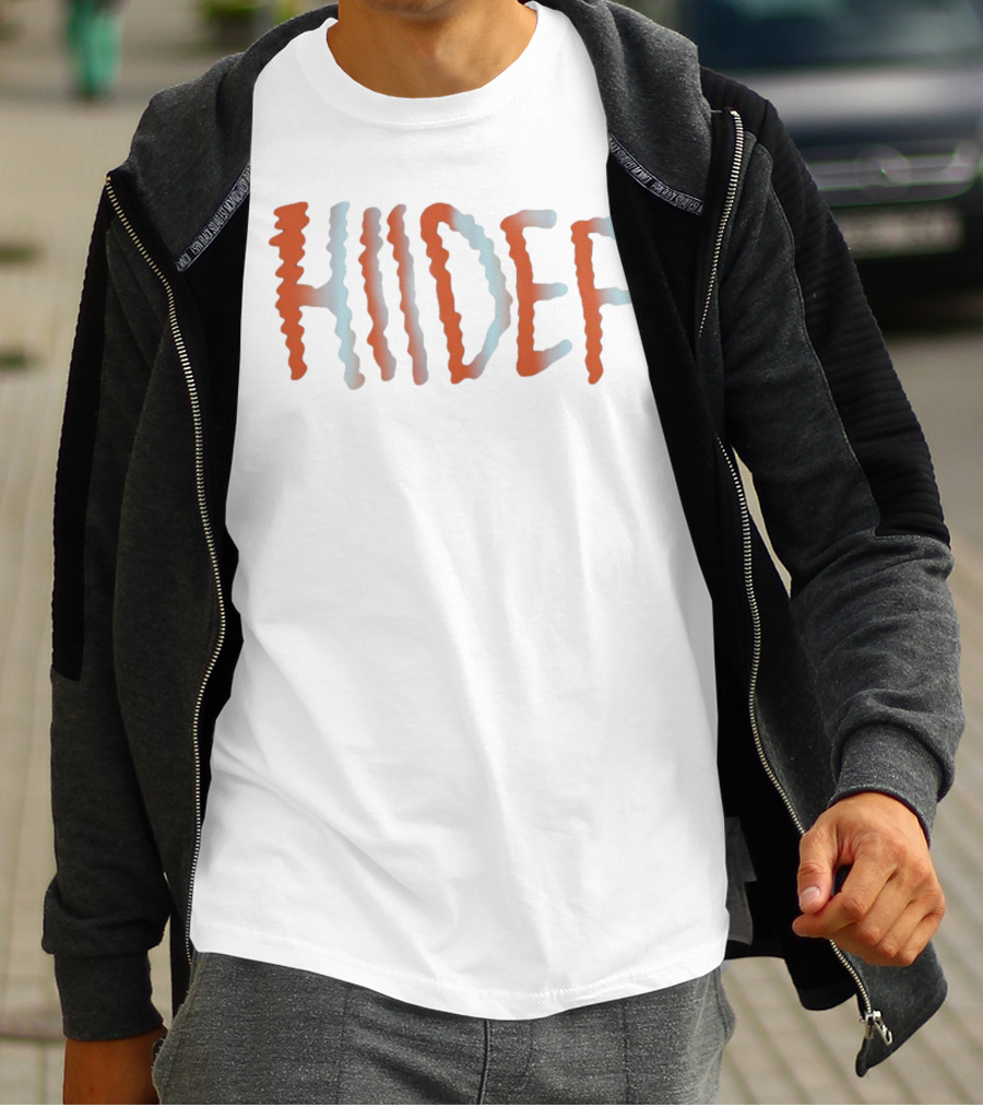 Hiidef Wavy Gradient Text T-Shirt