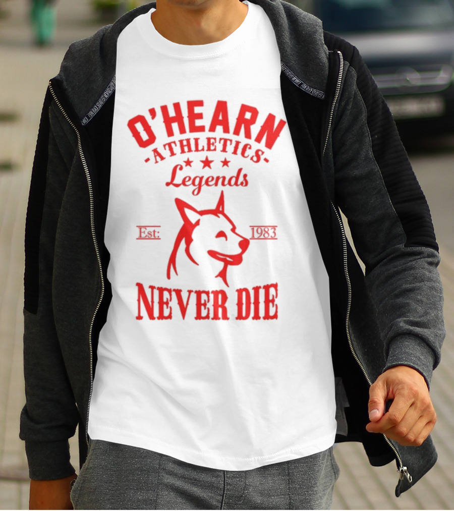 O'hearn Athletics Legends Never Die Est 1983 Dog T-Shirt
